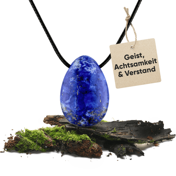 Lapislazuli Ohrringe - Blaue Naturstein Perlenohrringe In