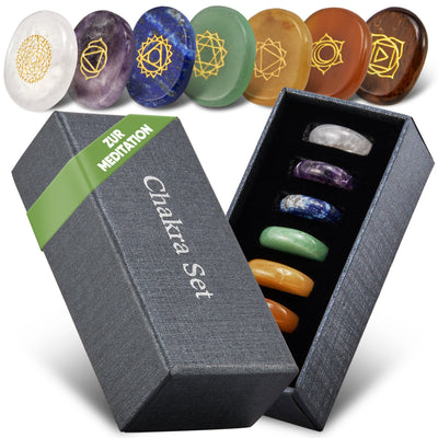 Chakra Set mit 7 Edelsteinen
