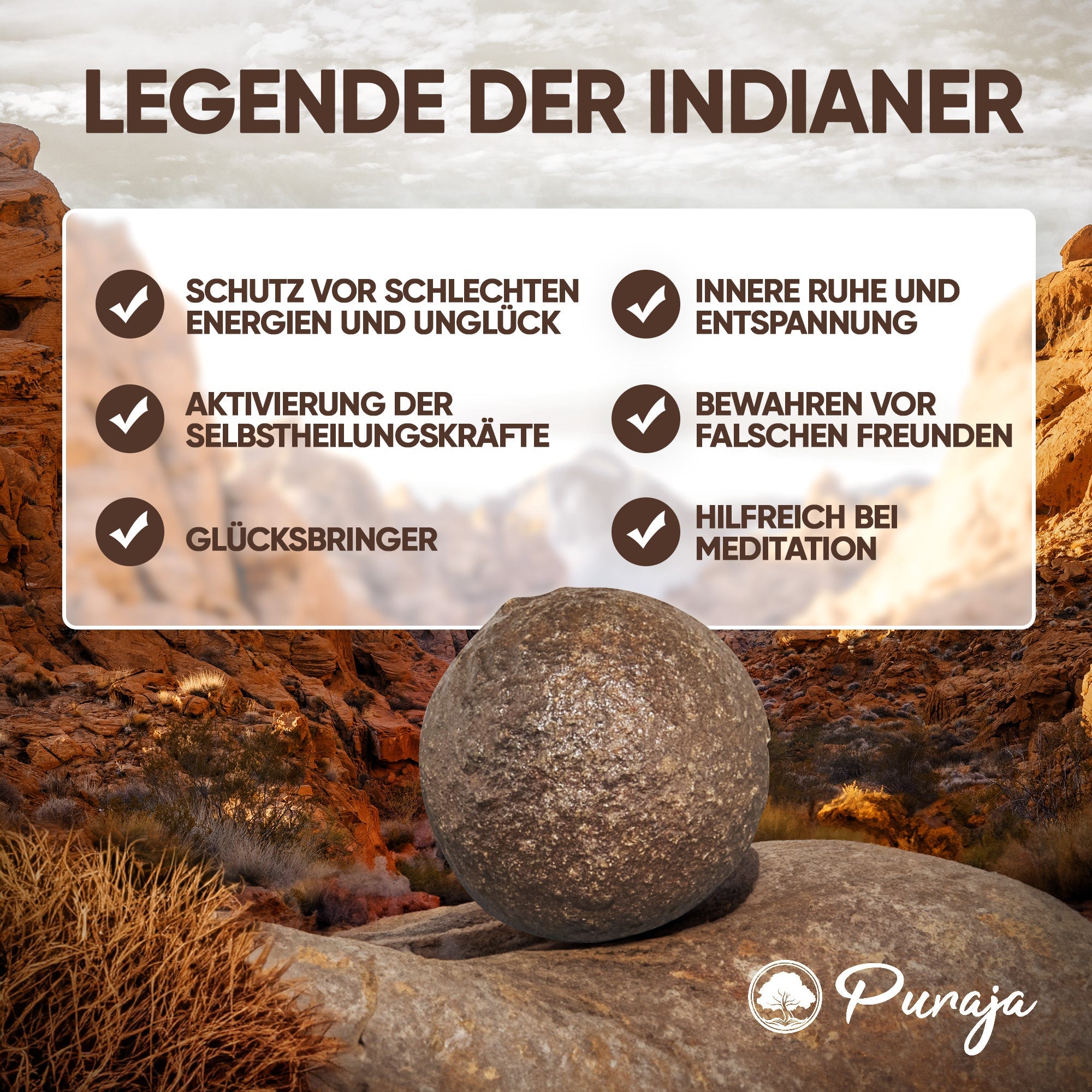 Premium Moqui Marbles Paar | Lebende Steine
