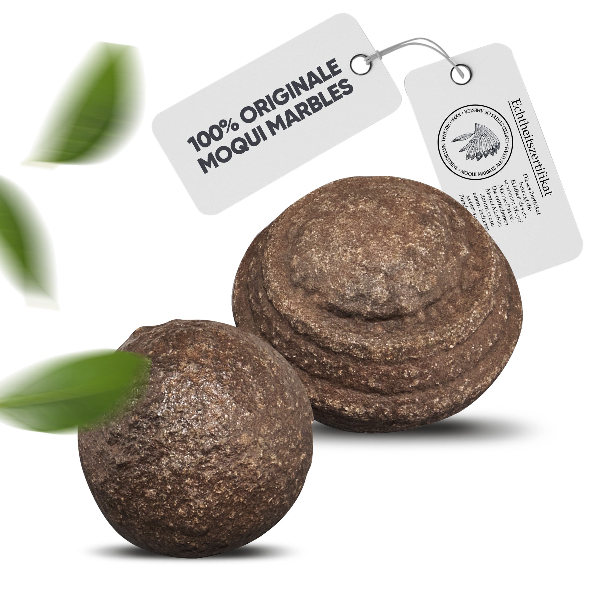 moqui marbles aufbewahren Premium Moqui Marbles Paar | Lebende Steine