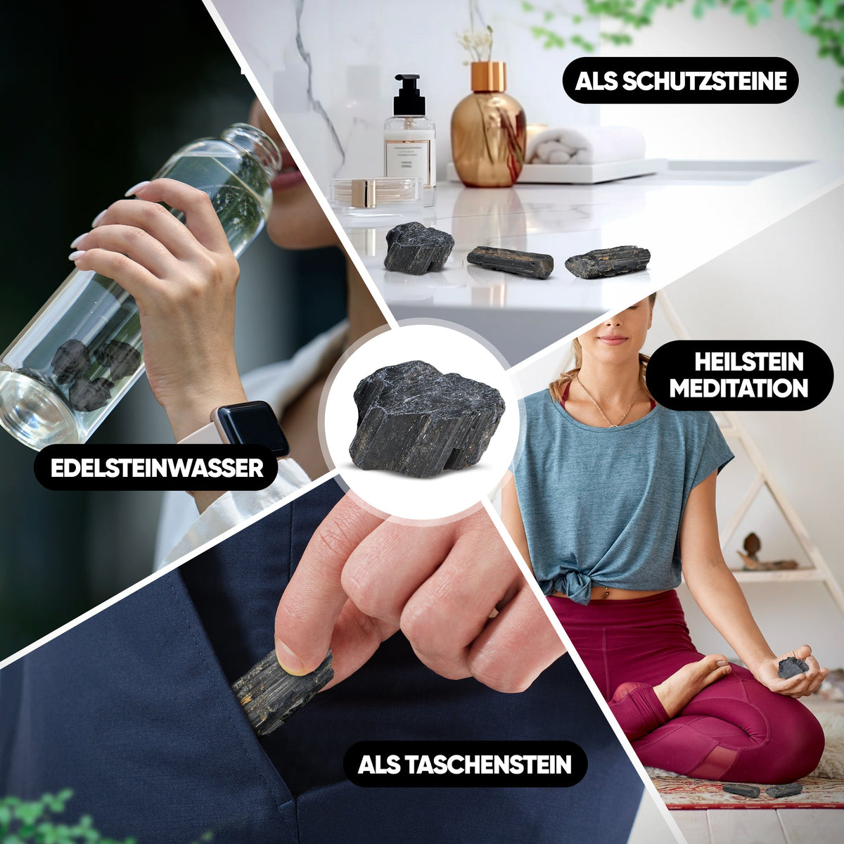Premium Edelstein Tropfen Anhänger | Heilsteine Von PURAJA - Puraja